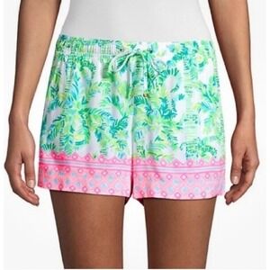 Lilly Pulitzer XS Katia Shorts Fresh Citrus Keep Palm Engineered